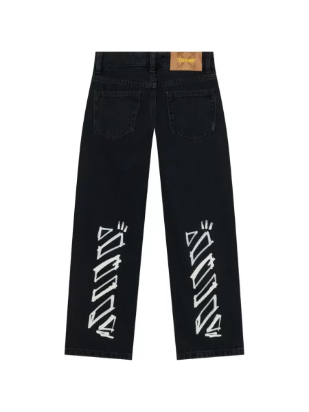 Jeansy dziecięce Off-white białe