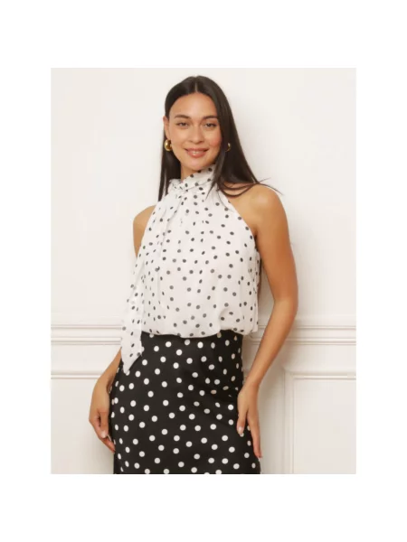 Top La Modeuse alb
