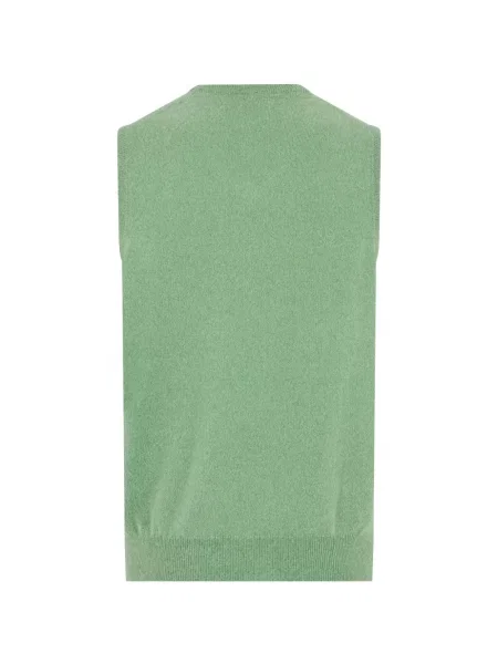Vestă Fedeli cu decolteu în V verde