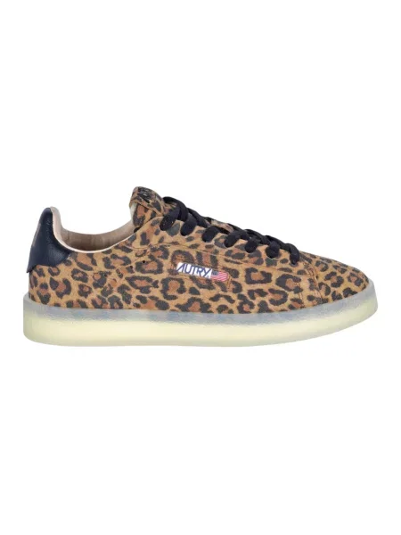 Sneakersy Autry brązowe