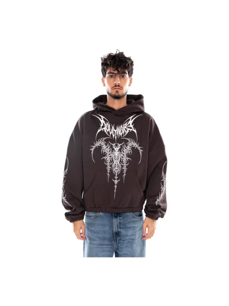 Bluza z kapturem Dolly Noire brązowa