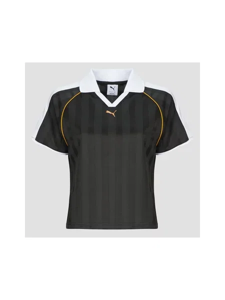 Jersey nogomet polo majica Puma s kratkimi rokavi črna