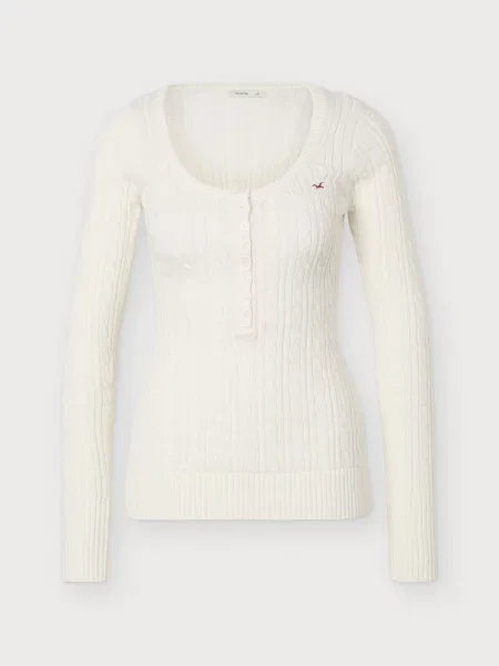 HOLLISTER Megztinis vilnos balta