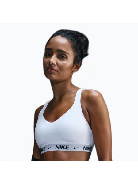Спортен сутиен Nike Indy High Support white/stone purple/black бяло