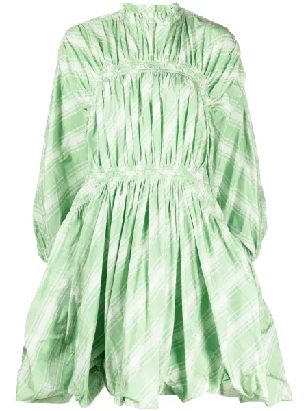 Rochie Jil Sander în carouri verde