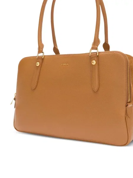 Geanta de piele Furla din piele maro