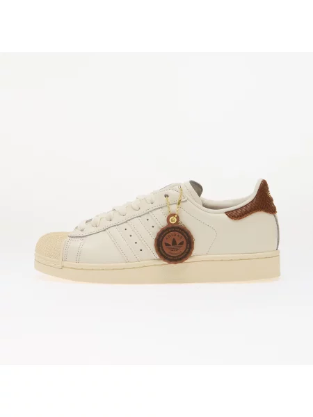 Pantofi adidas Superstar II Core White/ Preloved Brown/ Cream White 5 alb