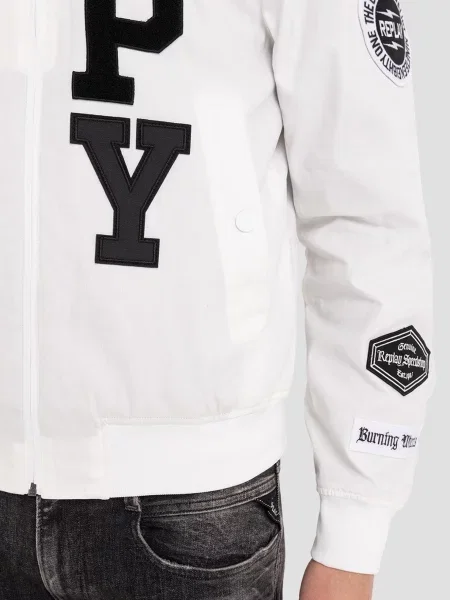 Бомбер Replay белый