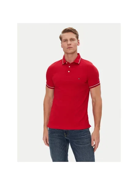 Polo majica Tommy Hilfiger crvena