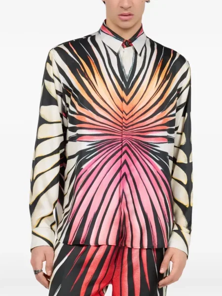 Lung cămașă Roberto Cavalli alb