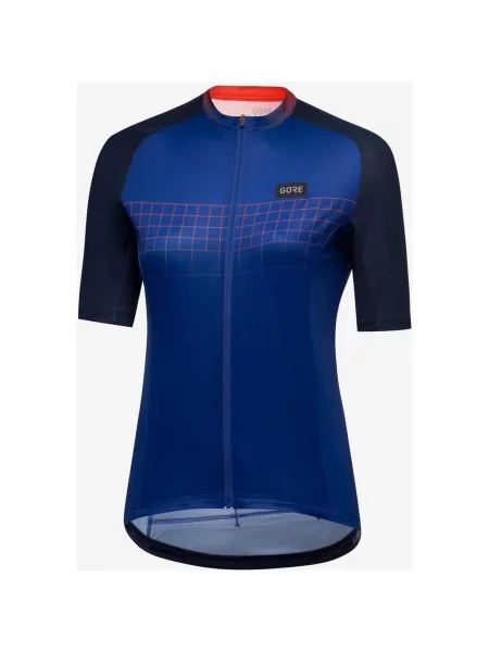 Koszulka z krótkim rękawem GOREWEAR Grid Fade Intensywnie niebieska XXS czerwona