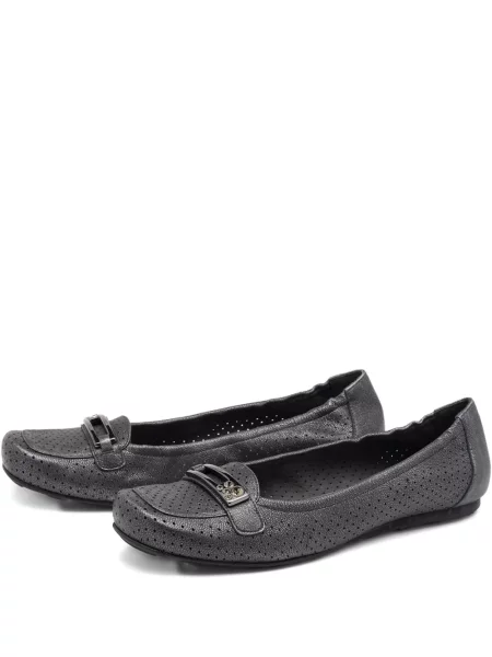 Pantofi loafer Stuart Weitzman din piele gri