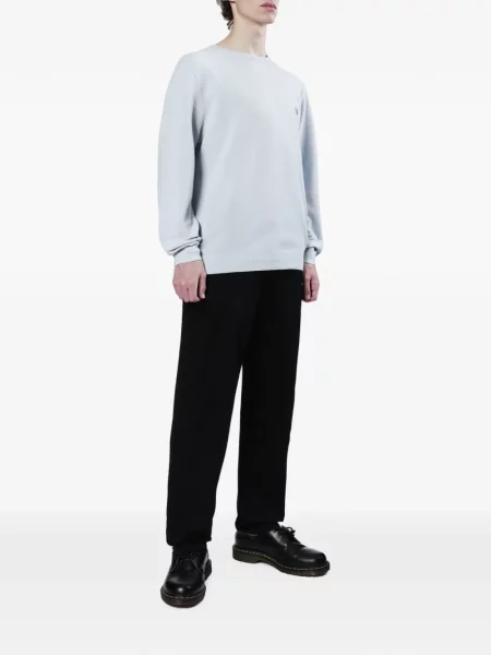Pulover Fred Perry cu broderie albastru