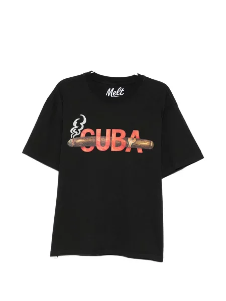 Grafic tricou Melt cu imagine negru