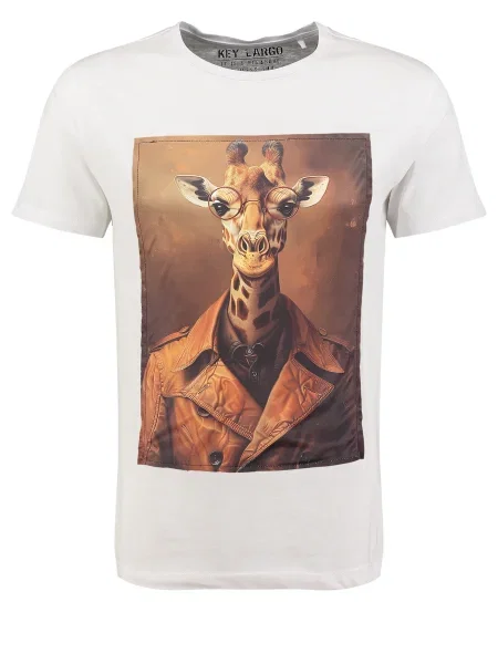 Key Largo Tricou SMART GIRAFFE mai multe culori alb