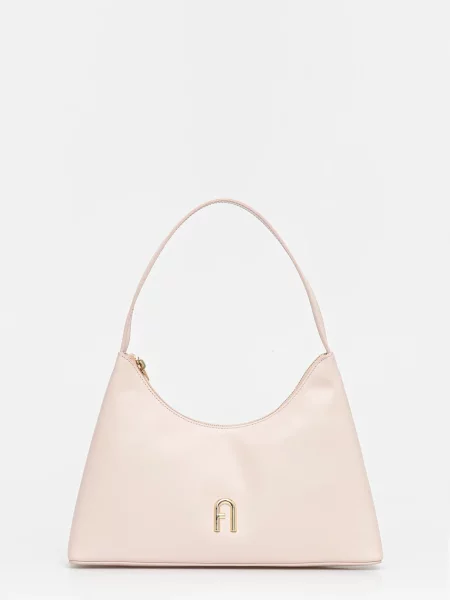 Furla torebka skórzana różowy