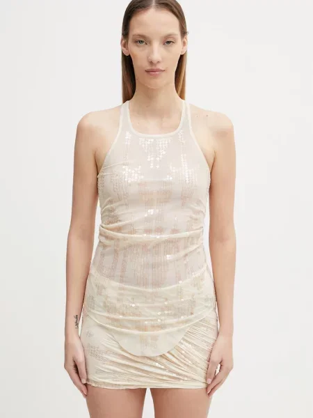 Rick Owens Lilies bluză cu bretele pentru femei Basic bej