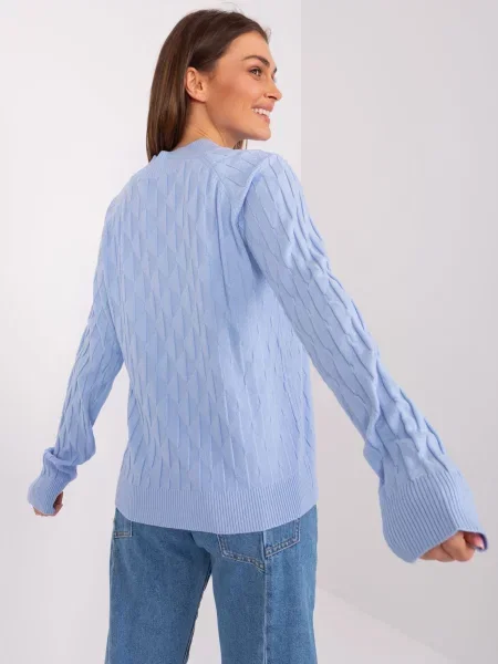 Pulover Fashionhunters albastru