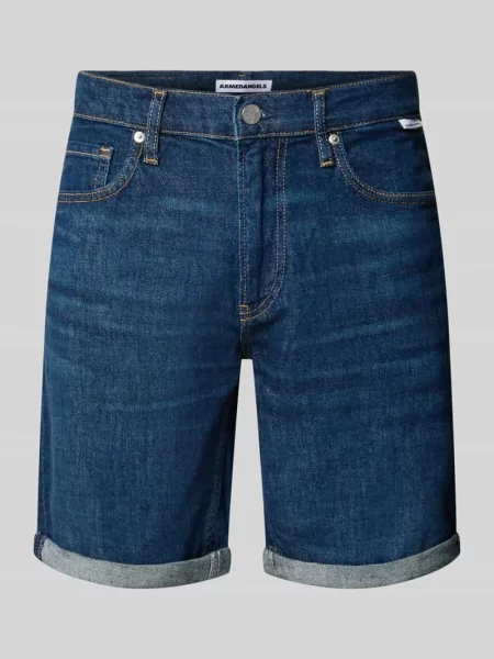 Szorty jeansowe o kroju slim fit z mieszanki bawełny model NAAILO' Armedangels