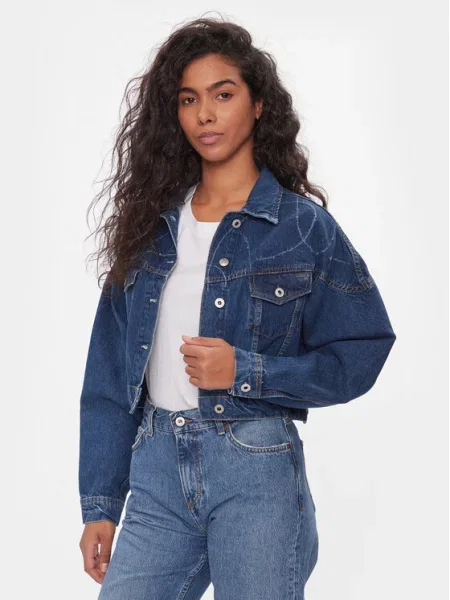 Jeans jakna Pepe Jeans modra