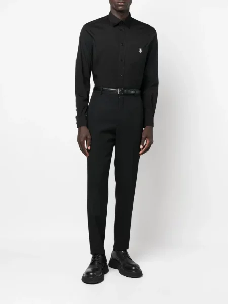Siuvinėta marškiniai Burberry juoda