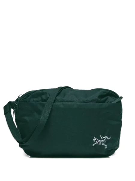Crossbody kabelka Arc'teryx s výšivkou zelená