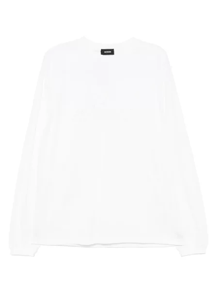 Tricou We11done cu perle alb