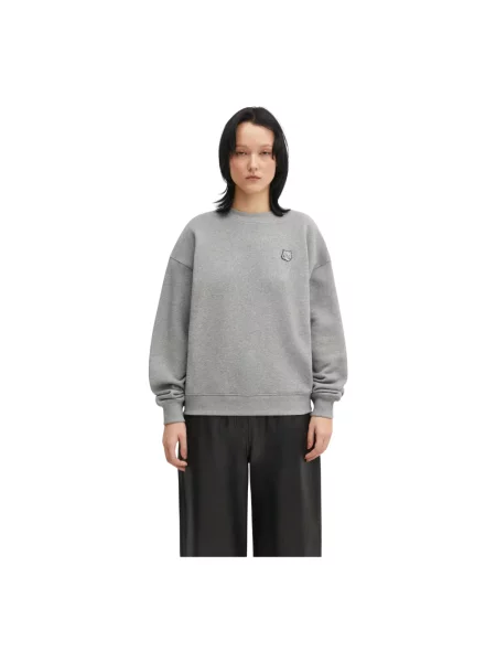 Bluza Maison Kitsune z dżerseju szara