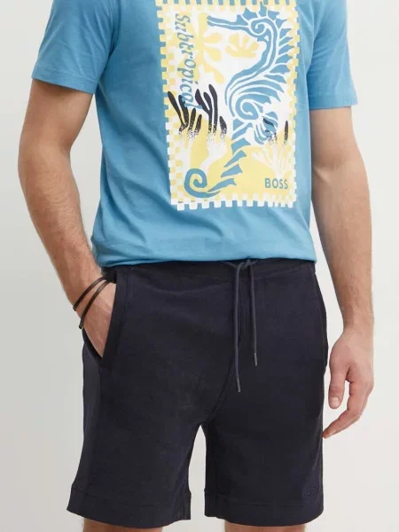 Boss Orange pantaloni scurti din marin albastru