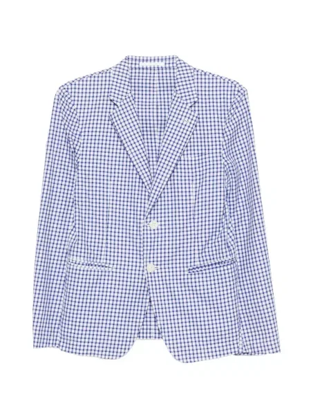 Sacou Comme Des Garçons Homme în carouri albastru