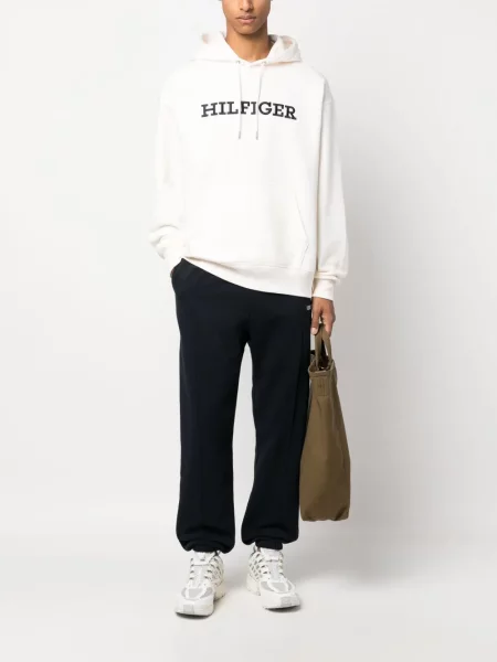 Siuvinėtos kelnės Tommy Hilfiger mėlyna