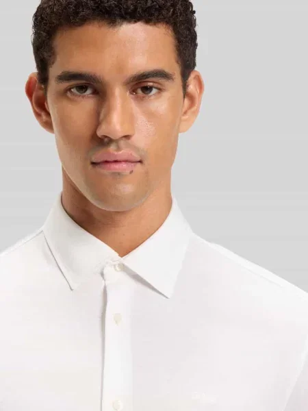 Koszula casualowa o kroju slim fit z czystej bawełny Model Boss Orange biała
