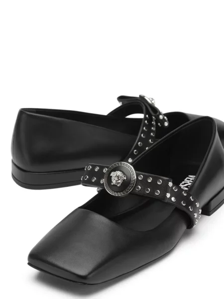 Μπαλαρίνες Versace με καρφιά μαύρο