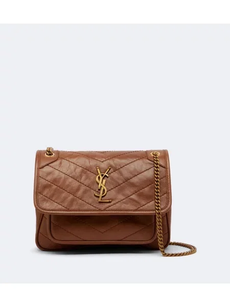 Geantă Saint Laurent din piele maro