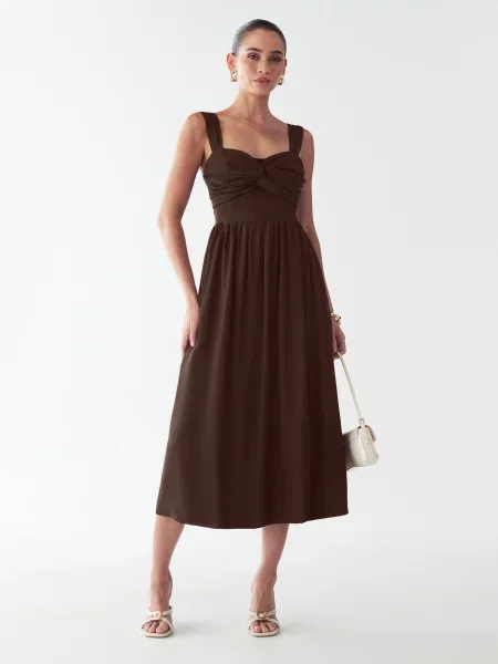 BWLDR Rochie Midas închis maro