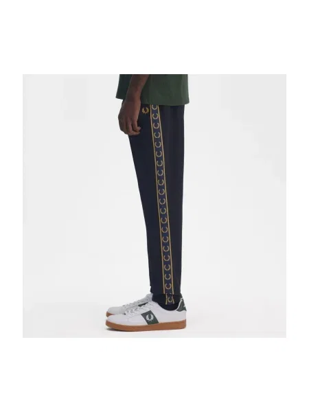 Pantaloni Fred Perry alergare albastru