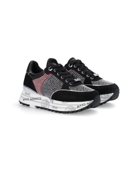 Sneakersy Liu Jo skórzane czarne