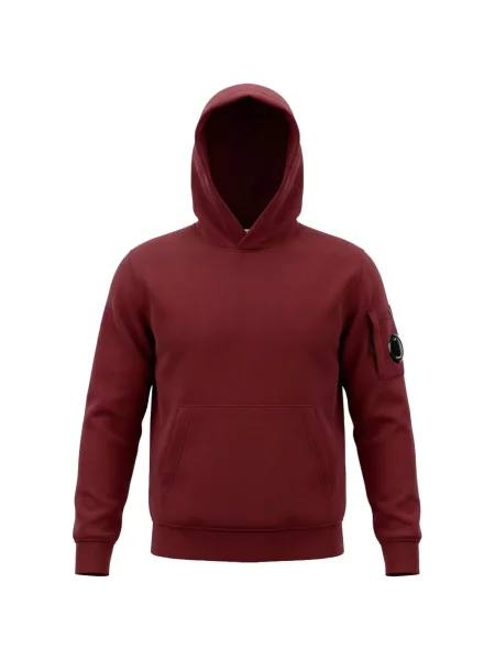 Bluza z kapturem dziecięca C.p. Company czerwona