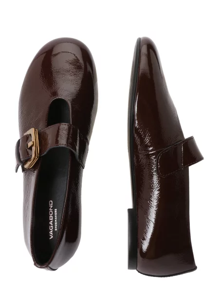 VAGABOND SHOEMAKERS Baleríny s ramienkom ALEYA čokoládová