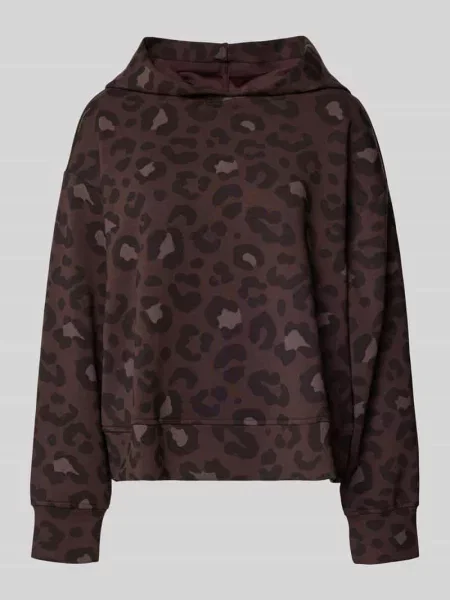 Milano Italy Bluza Z Kapturem braun czarna