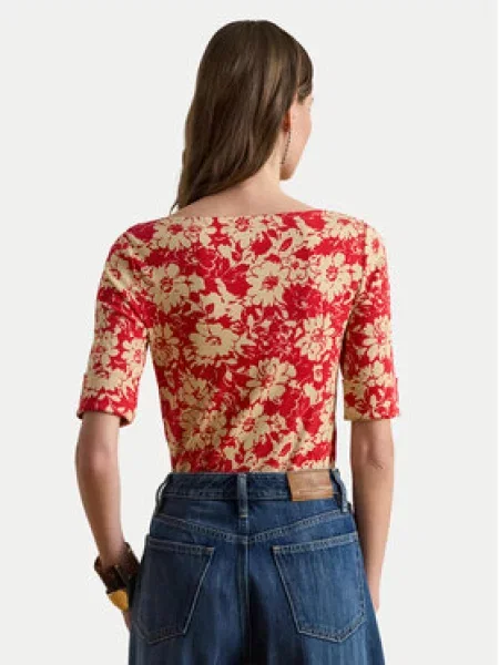 Lauren Ralph Lauren Majica pijeska / vatreno crvena