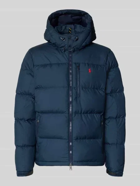 Kurtka puchowa o kroju regular fit z wyhaftowanym logo Polo Ralph Lauren granatowa