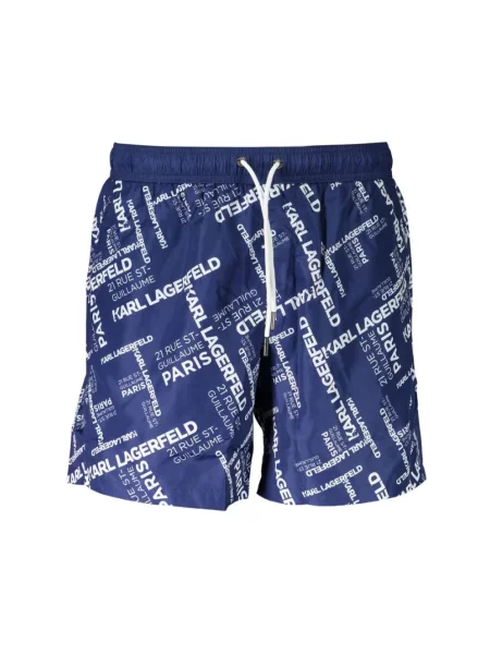 Kąpielówki Karl Lagerfeld Beachwear niebieskie