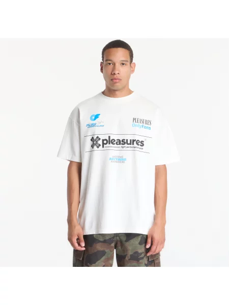 Tricou PLEASURES x OnlyFans Helmet T-Shirt White M alb