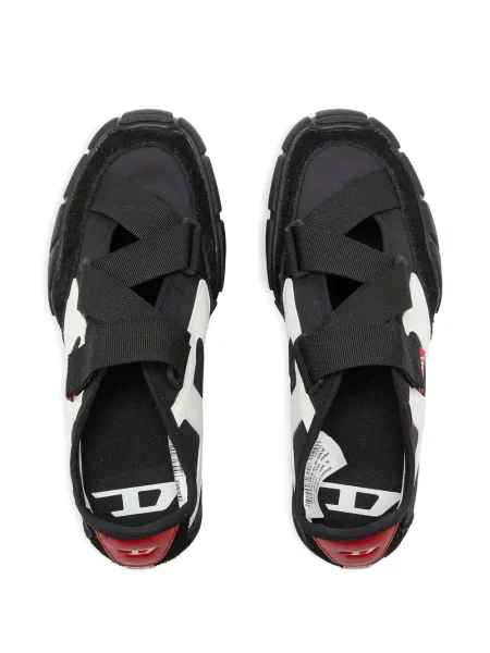 Sneakerși Diesel slip-on negru