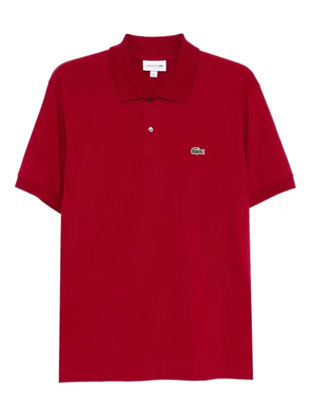 Tricou polo Lacoste cu broderie roșu