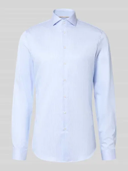Koszula biznesowa o kroju slim fit z bardzo długim rękawem Jake*s błękitna