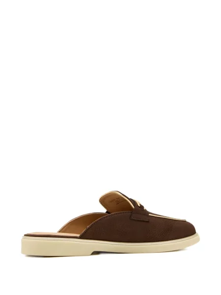Papuci tip mules Magnanni slip-on maro