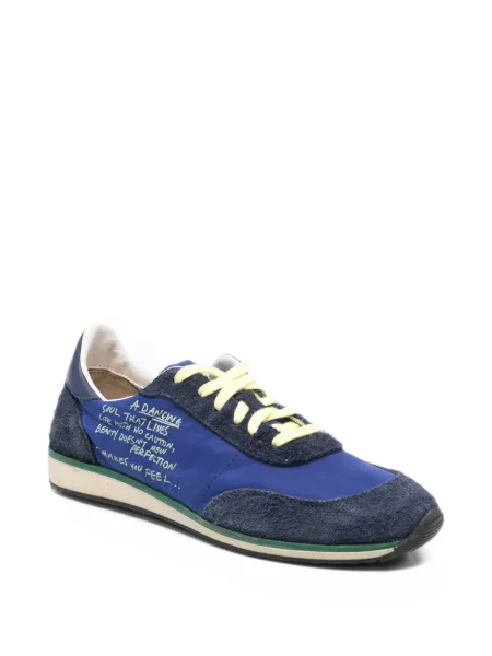 Sneakerși Patrizia Pepe din piele de căprioară albastru