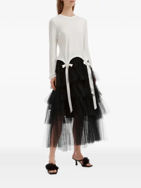 Дълго тениска Simone Rocha с панделка